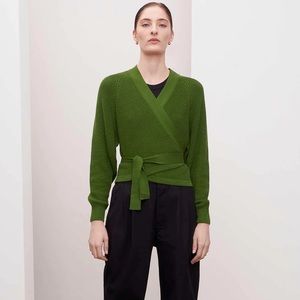 Never worn Kowtow Composure Cardigan in GRASS